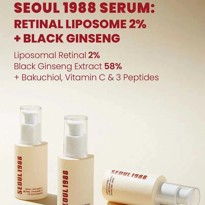 1/2PCS Korean SEOUL 1988 Retinol Face Serum Fade Fine Wrinkle Moisturizing Whitening Remove Spots Shrink Pores Beauty Skin Care