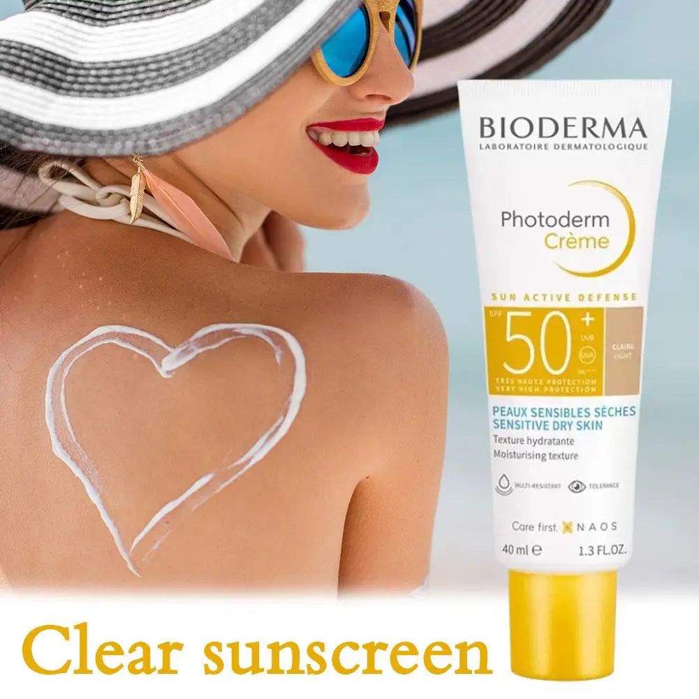 BIODERMA Sunscreen Cream SPF50+ All Skin Types - Sensitive Skin Ance Skin Dry Skin Waterproof Sweat Proof Sunblock