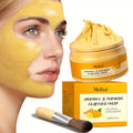1pc, Turmeric Vitamin C Clay Mask, Deep Cleansing Face Mask, Skin Care Improve Blackheads Acne Dark Spots And Even Out Skin Tone Facial Mask, Control Oil And Refining Pores