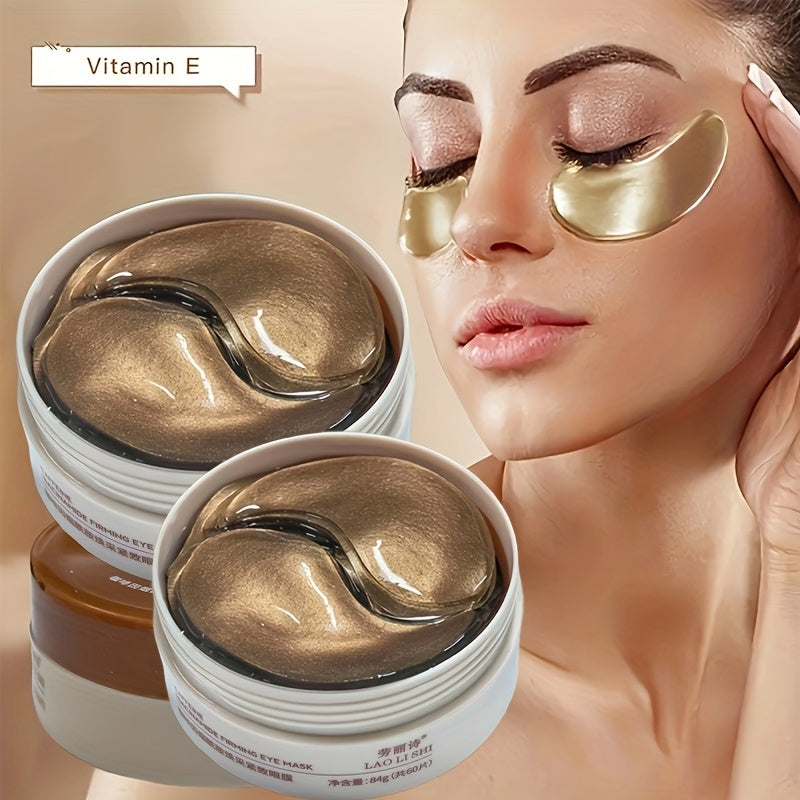 2 Boxes Caffeine Peptide Firming Eye Masks with Hyaluronic Acid & Niacinamide - Lift, Tighten, Brighten & Moisturize for All Skin Types, Ideal for Eye Care, Beauty Eye Mask|Peptide Firming Mask|Hyaluronic Acid Mas