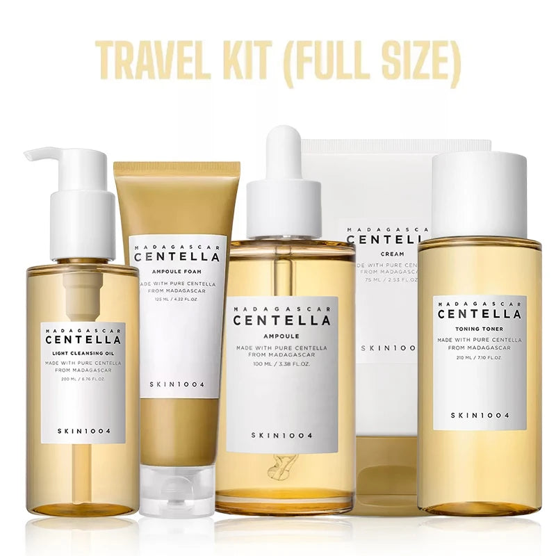 Korea SKIN1004 Centella Asiatica Ampoule Facial Essence, Pore Cleansing Oil Double Cleansing, Centella Asiatica Foaming Cleanser