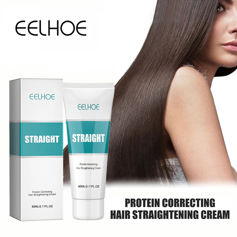 Keratin Hair Straightening Cream Hair Repair Conditioner Reduce Frizzy and Dry Hair Care Set Hair Salon Protein Correction Cream