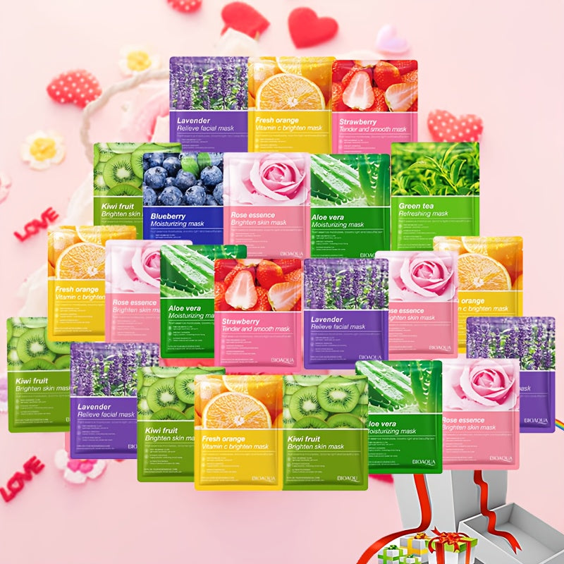 Travel-Sized Face Masks in Random Styles, Moisturizing And Hydrating for Smooth, Youthful Skin. A Perfect Companion for Late Nights, Selected by Korean .